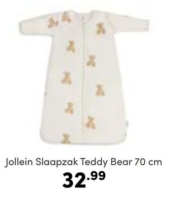 Aanbiedingen Jollein slaapzak teddy bear - Jollein - Geldig van 02/01/2023 tot 07/01/2023 bij Baby & Tiener Megastore