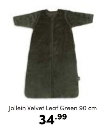 Aanbiedingen Jollein velvet leaf green - Jollein - Geldig van 02/01/2023 tot 07/01/2023 bij Baby & Tiener Megastore