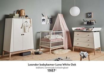 Aanbiedingen Leander babykamer luna white oak - Leander - Geldig van 02/01/2023 tot 07/01/2023 bij Baby & Tiener Megastore