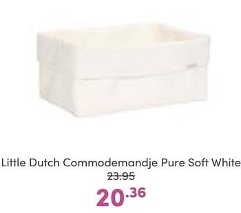 Aanbiedingen Little dutch commodemandje pure soft white - Little Dutch - Geldig van 02/01/2023 tot 07/01/2023 bij Baby & Tiener Megastore