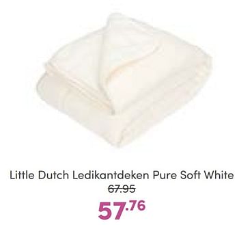 Aanbiedingen Little dutch ledikantdeken pure soft white - Little Dutch - Geldig van 02/01/2023 tot 07/01/2023 bij Baby & Tiener Megastore