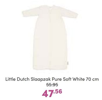 Aanbiedingen Little dutch slaapzak pure soft white - Little Dutch - Geldig van 02/01/2023 tot 07/01/2023 bij Baby & Tiener Megastore