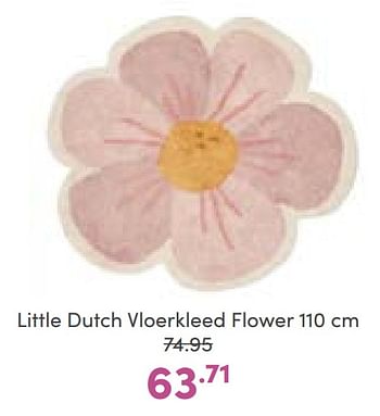 Aanbiedingen Little dutch vloerkleed flower - Little Dutch - Geldig van 02/01/2023 tot 07/01/2023 bij Baby & Tiener Megastore