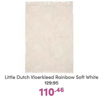 Aanbiedingen Little dutch vloerkleed rainbow soft white - Little Dutch - Geldig van 02/01/2023 tot 07/01/2023 bij Baby & Tiener Megastore