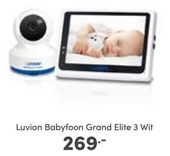 Aanbiedingen Luvion babyfoon grand elite 3 wit - Luvion - Geldig van 02/01/2023 tot 07/01/2023 bij Baby & Tiener Megastore