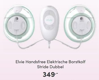 Aanbiedingen Elvie handsfree elektrische borstkolf stride dubbel - Elvie - Geldig van 02/01/2023 tot 07/01/2023 bij Baby & Tiener Megastore