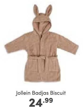 Aanbiedingen Jollein badjas biscuit - Jollein - Geldig van 02/01/2023 tot 07/01/2023 bij Baby & Tiener Megastore