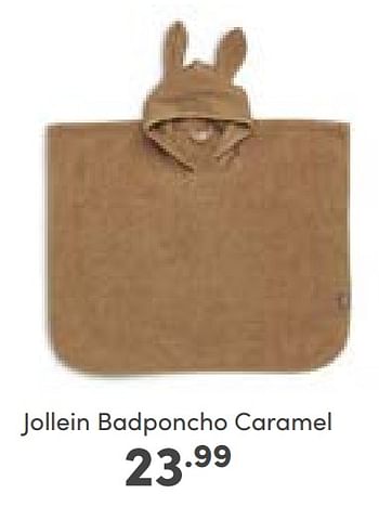 Aanbiedingen Jollein badponcho caramel - Jollein - Geldig van 02/01/2023 tot 07/01/2023 bij Baby & Tiener Megastore