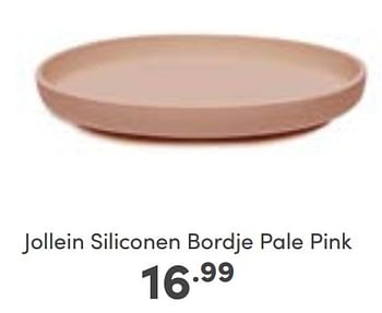 Aanbiedingen Jollein siliconen bordje pale pink - Jollein - Geldig van 02/01/2023 tot 07/01/2023 bij Baby & Tiener Megastore