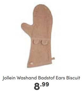 Aanbiedingen Jollein washand badstof ears biscuit - Jollein - Geldig van 02/01/2023 tot 07/01/2023 bij Baby & Tiener Megastore