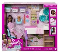 Aanbiedingen Barbie Face Mask Spa Day speelset met pop - Barbie - Geldig van 19/03/2022 tot 27/05/2022 bij Toychamp