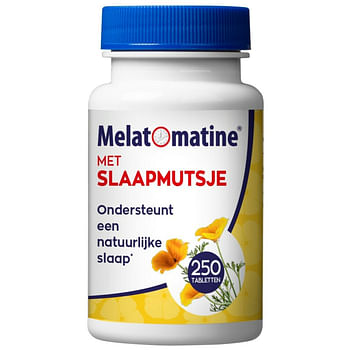 Aanbiedingen 2x Melatomatine Met Slaapmutsje 250 tabletten - Melatomatine - Geldig van 01/09/2022 tot 26/09/2022 bij Plein