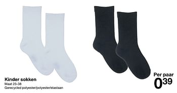 Aanbiedingen Kinder sokken - Huismerk - Zeeman  - Geldig van 31/12/2022 tot 06/01/2023 bij Zeeman