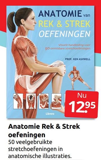 Aanbiedingen Anatomie rek + strek oefeningen - Huismerk - Boekenvoordeel - Geldig van 31/12/2022 tot 08/01/2023 bij Boekenvoordeel