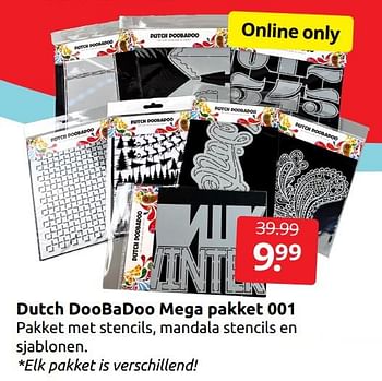 Aanbiedingen Dutch doobadoo mega pakket 001 - Dutch Doobadoo - Geldig van 31/12/2022 tot 08/01/2023 bij Boekenvoordeel
