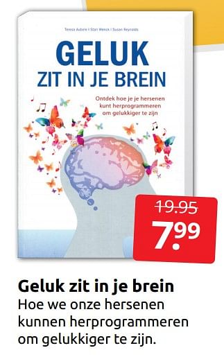 Aanbiedingen Geluk zit in je brein - Huismerk - Boekenvoordeel - Geldig van 31/12/2022 tot 08/01/2023 bij Boekenvoordeel