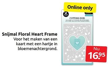 Aanbiedingen Snijmal floral heart frame - Studio Light - Geldig van 31/12/2022 tot 08/01/2023 bij Boekenvoordeel