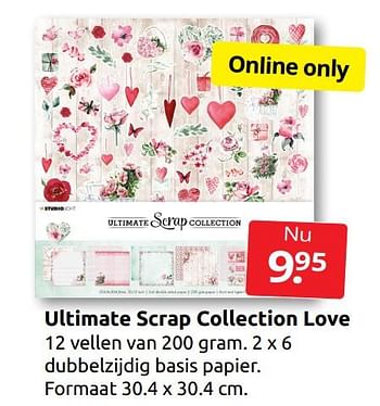 Aanbiedingen Ultimate scrap collection love - Studio Light - Geldig van 31/12/2022 tot 08/01/2023 bij Boekenvoordeel