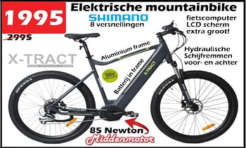 Aanbiedingen Elektrische mountainbike - X-tract - Geldig van 22/12/2022 tot 15/01/2023 bij Itek