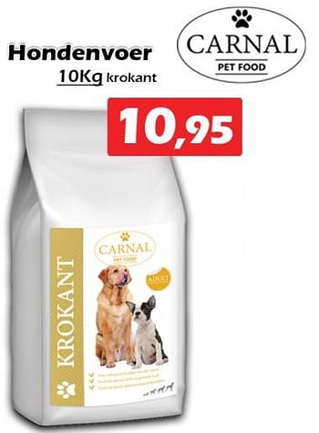 Aanbiedingen Hondenvoer - Carnal - Geldig van 22/12/2022 tot 15/01/2023 bij Itek