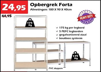 Aanbiedingen Opbergrek forta - Huismerk - Itek - Geldig van 22/12/2022 tot 15/01/2023 bij Itek