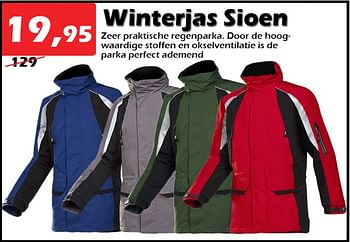 Aanbiedingen Winterjas sioen - Sioen - Geldig van 22/12/2022 tot 15/01/2023 bij Itek