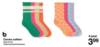 Aanbiedingen Dames sokken - Huismerk - Zeeman  - Geldig van 07/01/2023 tot 13/01/2023 bij Zeeman