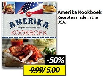 Aanbiedingen Amerika kookboek - Huismerk - Boekenvoordeel - Geldig van 07/01/2023 tot 15/01/2023 bij Boekenvoordeel