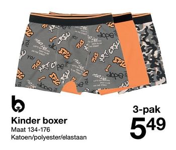 Aanbiedingen Kinder boxer - Huismerk - Zeeman  - Geldig van 07/01/2023 tot 13/01/2023 bij Zeeman