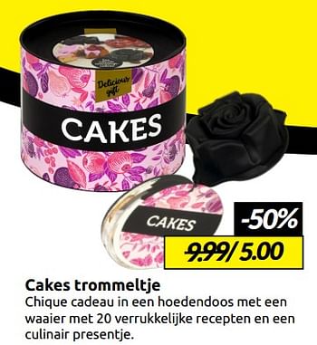 Aanbiedingen Cakes trommeltje - Huismerk - Boekenvoordeel - Geldig van 07/01/2023 tot 15/01/2023 bij Boekenvoordeel