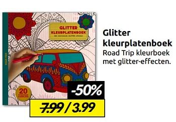 Aanbiedingen Glitter kleurplatenboek - Huismerk - Boekenvoordeel - Geldig van 07/01/2023 tot 15/01/2023 bij Boekenvoordeel