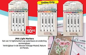 Aanbiedingen Jma light markers - Studio Light - Geldig van 07/01/2023 tot 15/01/2023 bij Boekenvoordeel