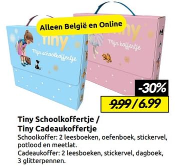 Aanbiedingen Tiny schoolkoffertje - tiny cadeaukoffertje - Huismerk - Boekenvoordeel - Geldig van 07/01/2023 tot 15/01/2023 bij Boekenvoordeel