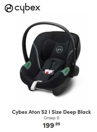 Aanbiedingen Cybex aton s2 i size deep black - Cybex - Geldig van 08/01/2023 tot 14/01/2023 bij Baby & Tiener Megastore