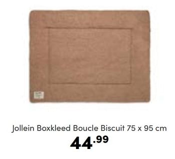 Aanbiedingen Jollein boxkleed boucle biscuit - Jollein - Geldig van 08/01/2023 tot 14/01/2023 bij Baby & Tiener Megastore