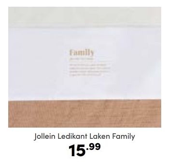 Aanbiedingen Jollein ledikant laken family - Jollein - Geldig van 08/01/2023 tot 14/01/2023 bij Baby & Tiener Megastore
