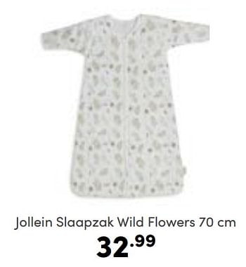 Aanbiedingen Jollein slaapzak wild flowers - Jollein - Geldig van 08/01/2023 tot 14/01/2023 bij Baby & Tiener Megastore