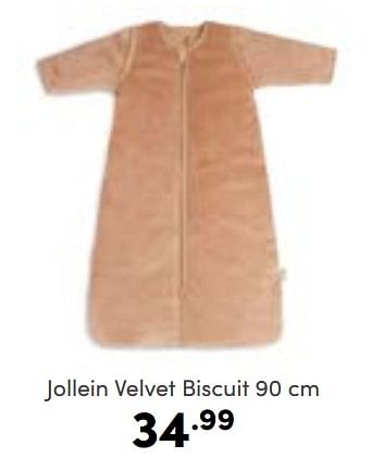 Aanbiedingen Jollein velvet biscuit - Jollein - Geldig van 08/01/2023 tot 14/01/2023 bij Baby & Tiener Megastore