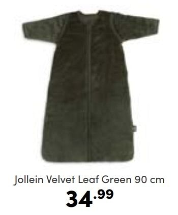 Aanbiedingen Jollein velvet leaf green - Jollein - Geldig van 08/01/2023 tot 14/01/2023 bij Baby & Tiener Megastore