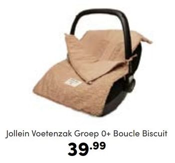 Aanbiedingen Jollein voetenzak groep 0+ boucle biscuit - Jollein - Geldig van 08/01/2023 tot 14/01/2023 bij Baby & Tiener Megastore