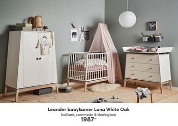 Aanbiedingen Leander babykamer luna white oak - Leander - Geldig van 08/01/2023 tot 14/01/2023 bij Baby & Tiener Megastore