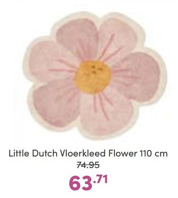 Aanbiedingen Little dutch vloerkleed flower - Little Dutch - Geldig van 08/01/2023 tot 14/01/2023 bij Baby & Tiener Megastore