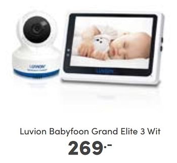 Aanbiedingen Luvion babyfoon grand elite 3 wit - Luvion - Geldig van 08/01/2023 tot 14/01/2023 bij Baby & Tiener Megastore