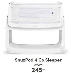 Aanbiedingen Snuzpod 4 co sleeper white - Snuzpod - Geldig van 08/01/2023 tot 14/01/2023 bij Baby & Tiener Megastore