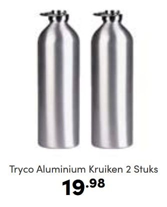 Aanbiedingen Tryco aluminium kruiken - Tryco - Geldig van 08/01/2023 tot 14/01/2023 bij Baby & Tiener Megastore