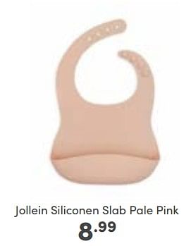 Aanbiedingen Jollein siliconen slab pale pink - Jollein - Geldig van 08/01/2023 tot 14/01/2023 bij Baby & Tiener Megastore