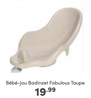 Aanbiedingen Bébé-jou badinzet fabulous taupe - Bebe-jou - Geldig van 08/01/2023 tot 14/01/2023 bij Baby & Tiener Megastore