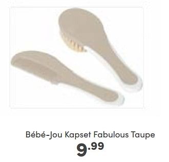 Aanbiedingen Bébé-jou kapset fabulous taupe - Bebe-jou - Geldig van 08/01/2023 tot 14/01/2023 bij Baby & Tiener Megastore