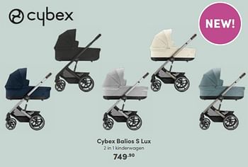 Aanbiedingen Cybex balios s lux 2 in 1 kinderwagen - Cybex - Geldig van 14/01/2023 tot 21/01/2023 bij Baby & Tiener Megastore