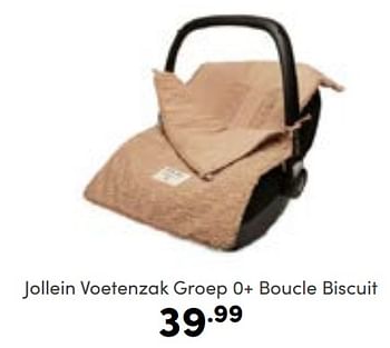 Aanbiedingen Jollein voetenzak groep 0+ boucle biscuit - Jollein - Geldig van 14/01/2023 tot 21/01/2023 bij Baby & Tiener Megastore